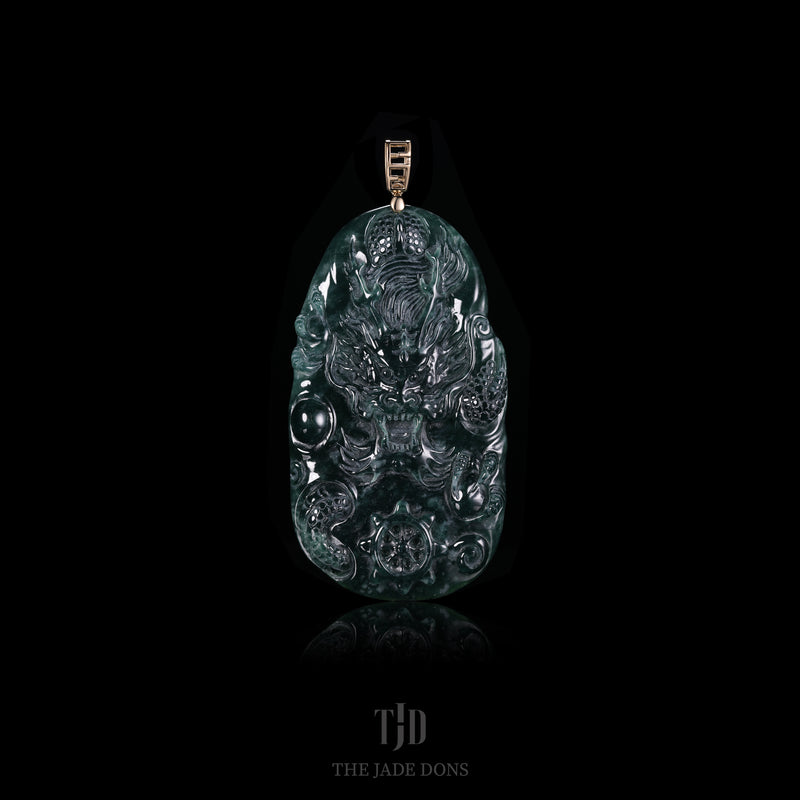 Elder Dragon Jade Pendant