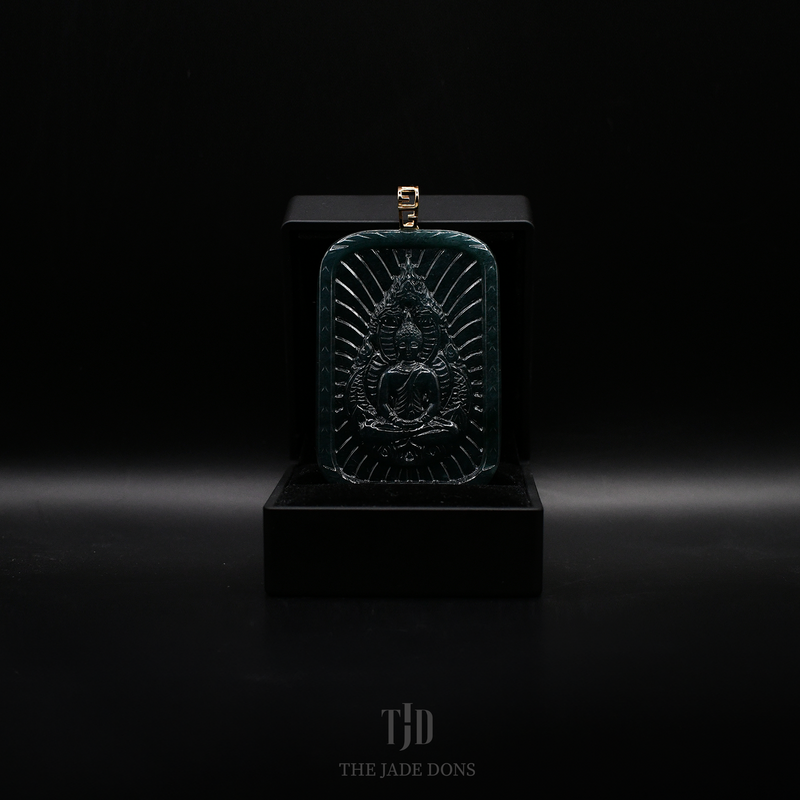 Naga Buddha Jade Pendant