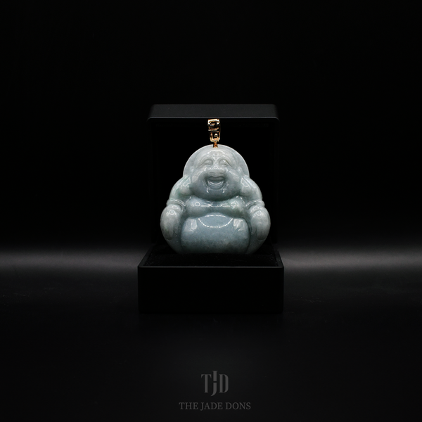 Light Green Buddha Jade Pendant