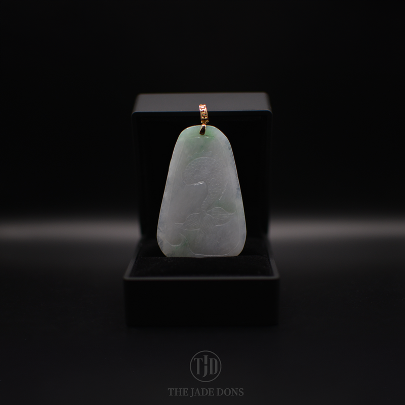 Multi Green Dragon Jade Pendant