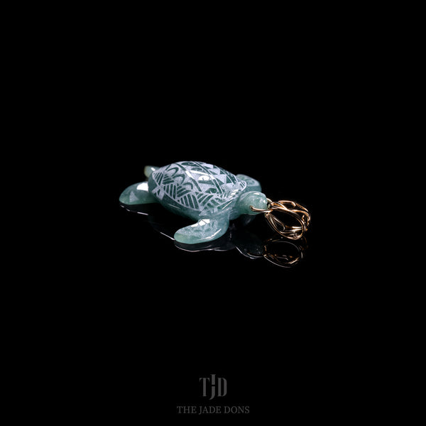 Tribal Turtle Jade Pendant