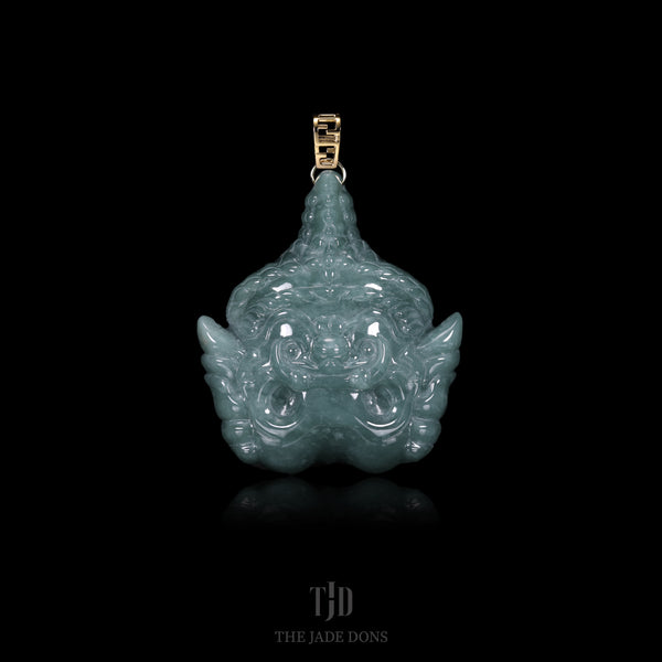 Khon Mask Jade Pendant