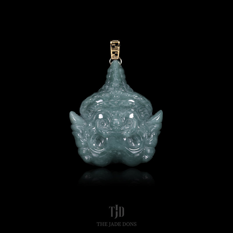 Khon Mask Jade Pendant