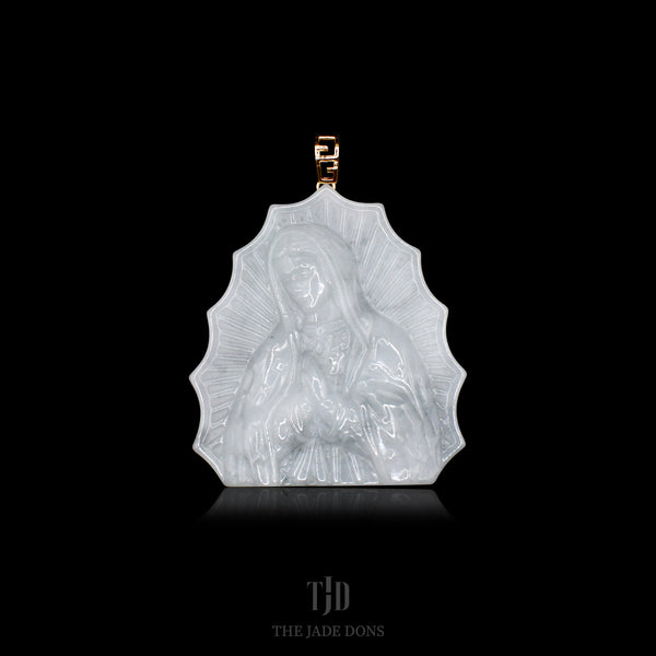 Virgin Mary Jade Pendant