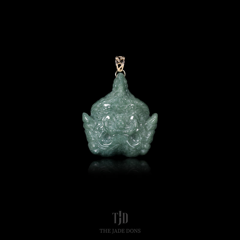 Khon Mask Jade Pendant