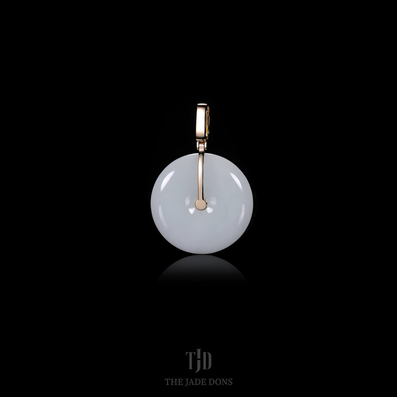 White Jade Donut Pendant